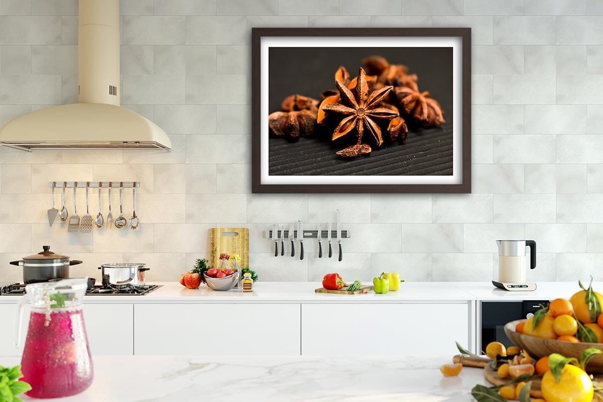 Glezna brūnā rāmī - Anise Decorative Home Trends DECO