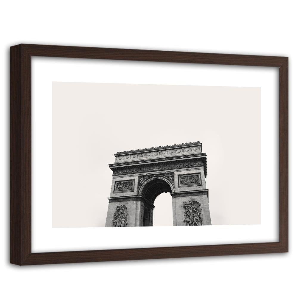 Glezna brūnā rāmī - Arc De Triomphe Home Trends DECO
