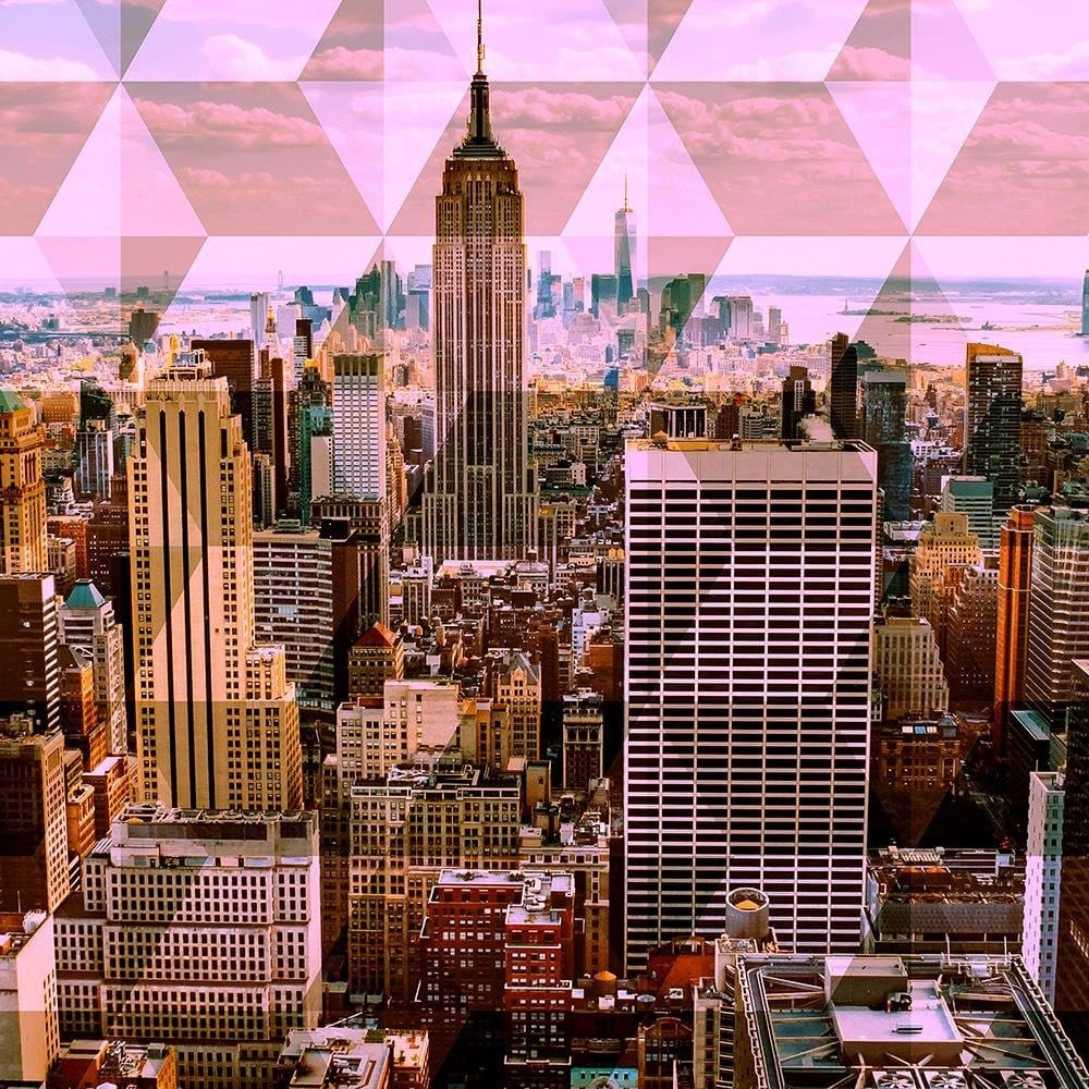 Glezna brūnā rāmī - Architecture City 2 Home Trends DECO