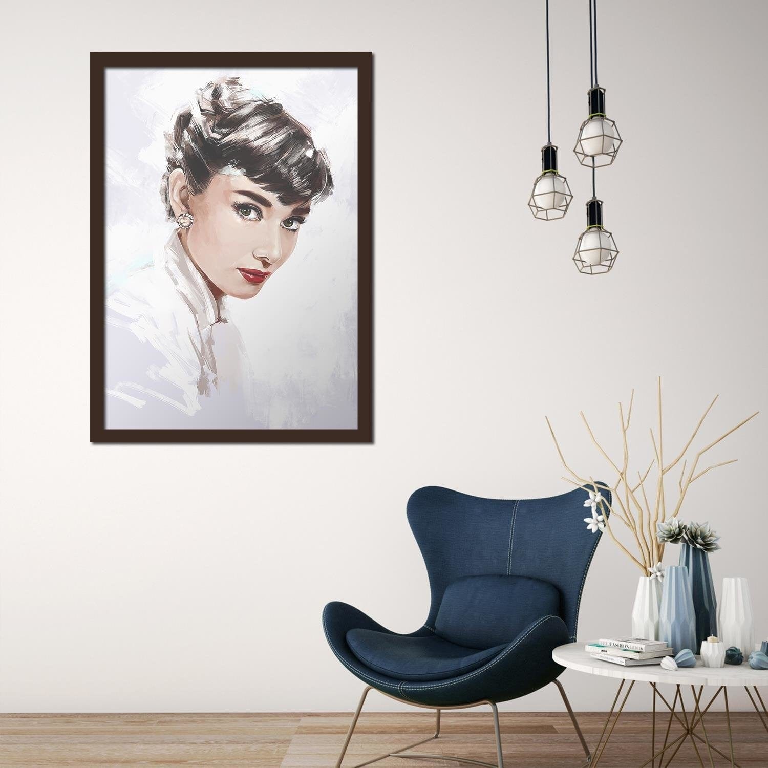 Glezna brūnā rāmī - Audrey Home Trends DECO