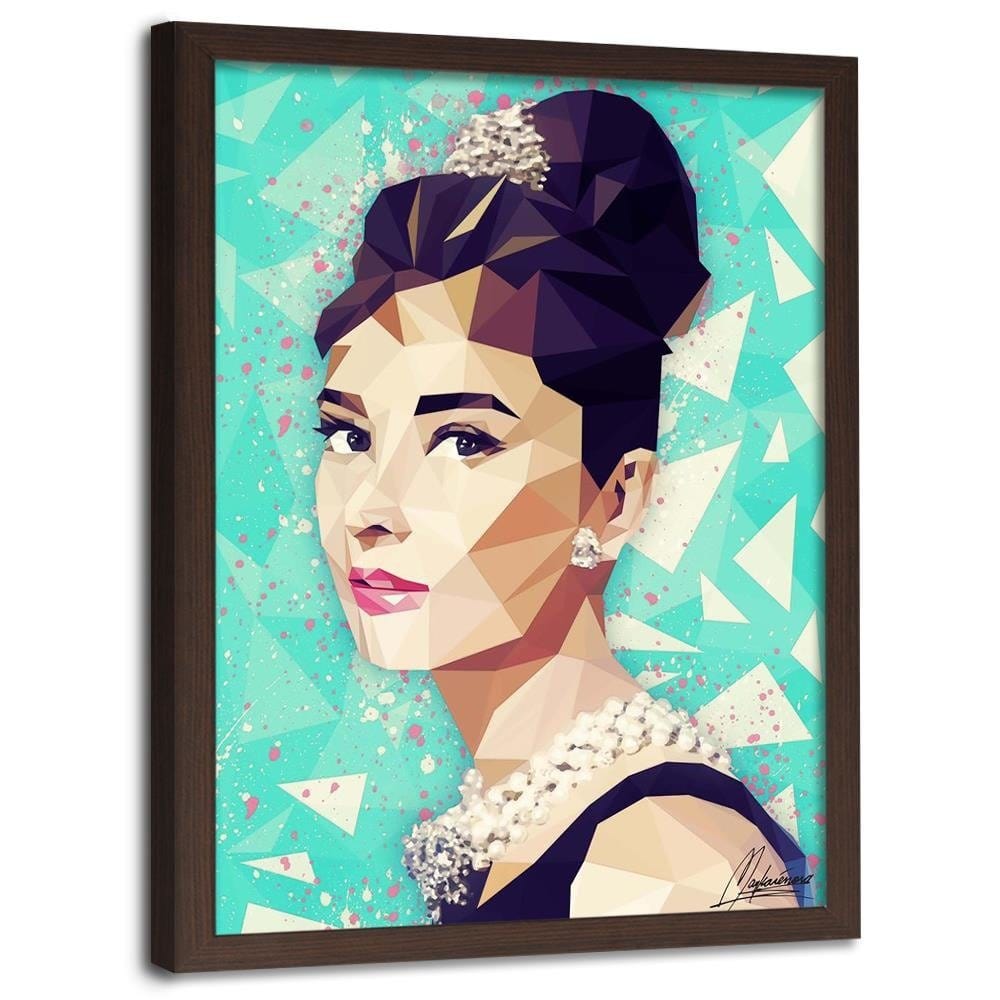Glezna brūnā rāmī - Audrey Home Trends DECO