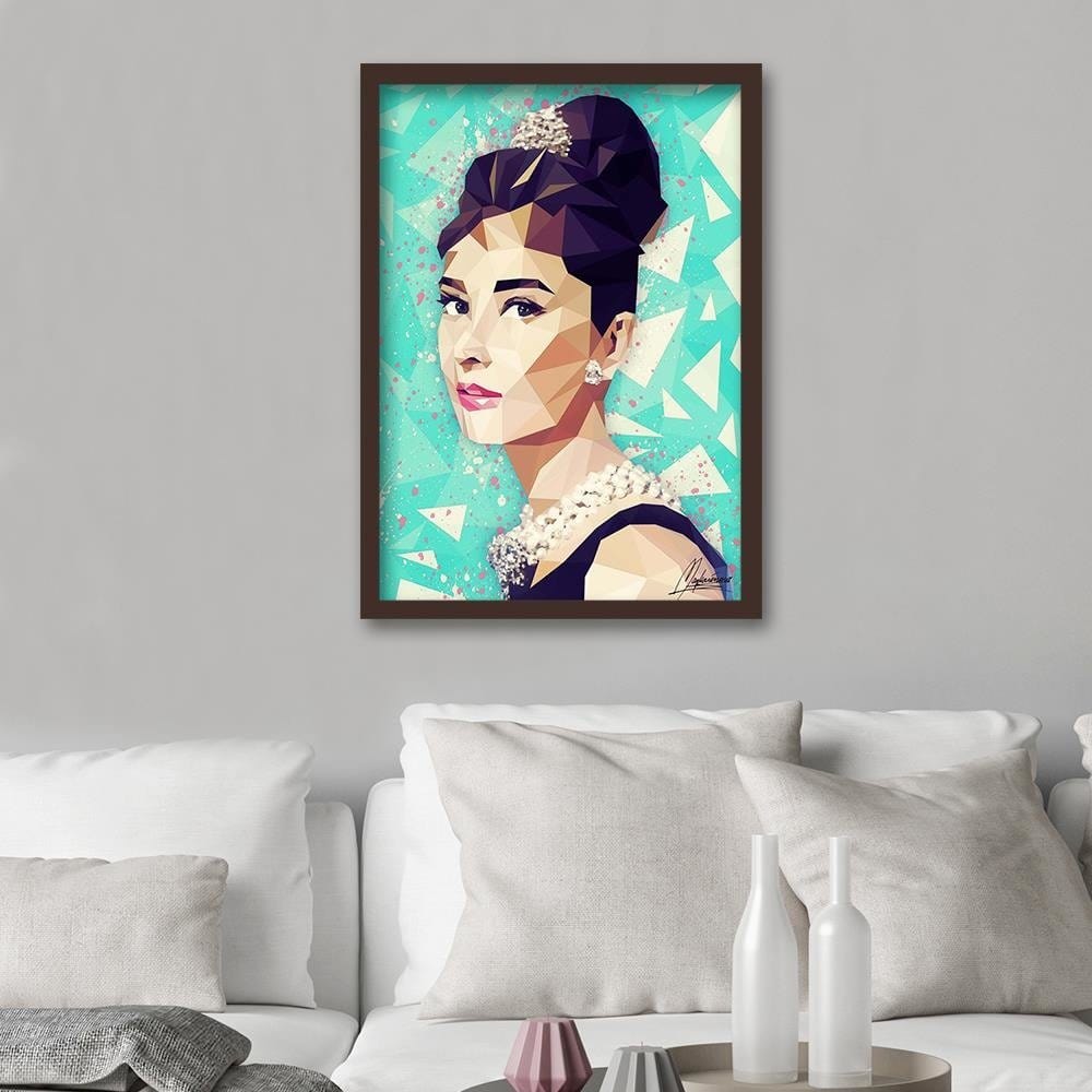 Glezna brūnā rāmī - Audrey Home Trends DECO