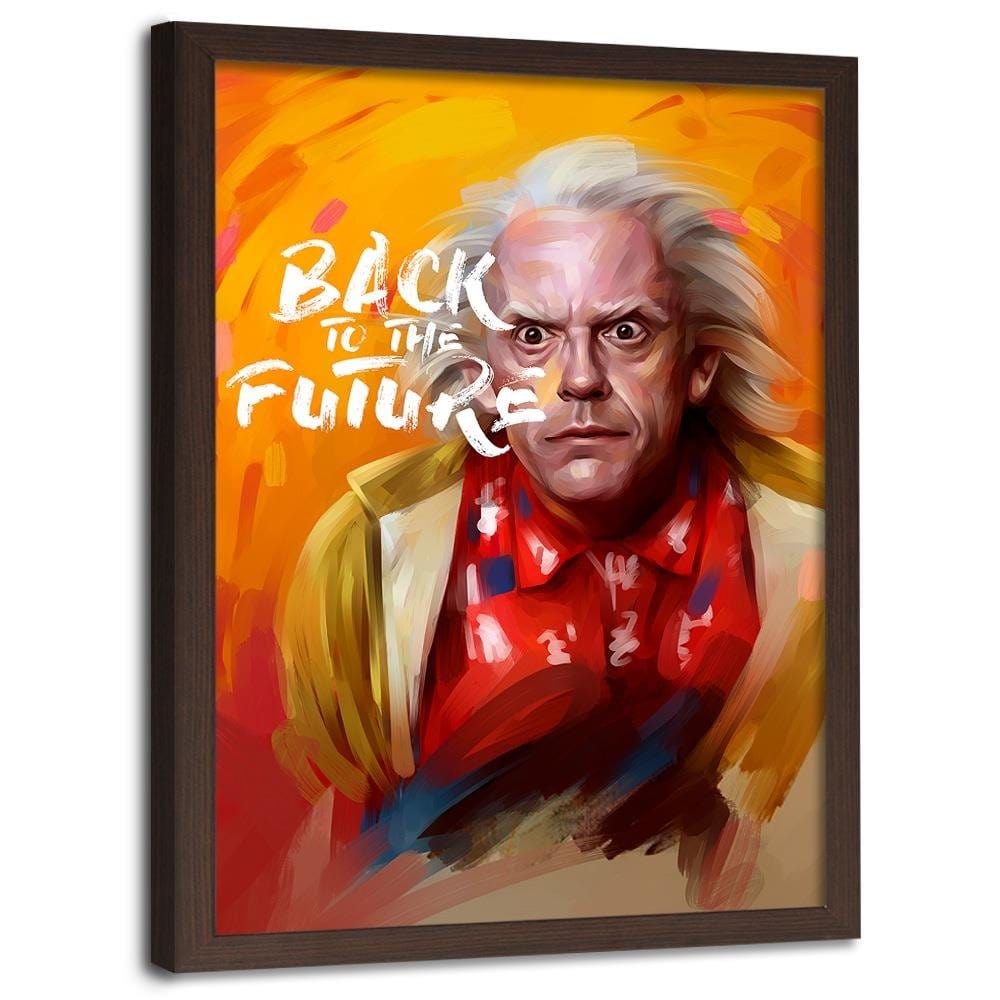 Glezna brūnā rāmī - Back To The Future 1 Home Trends DECO