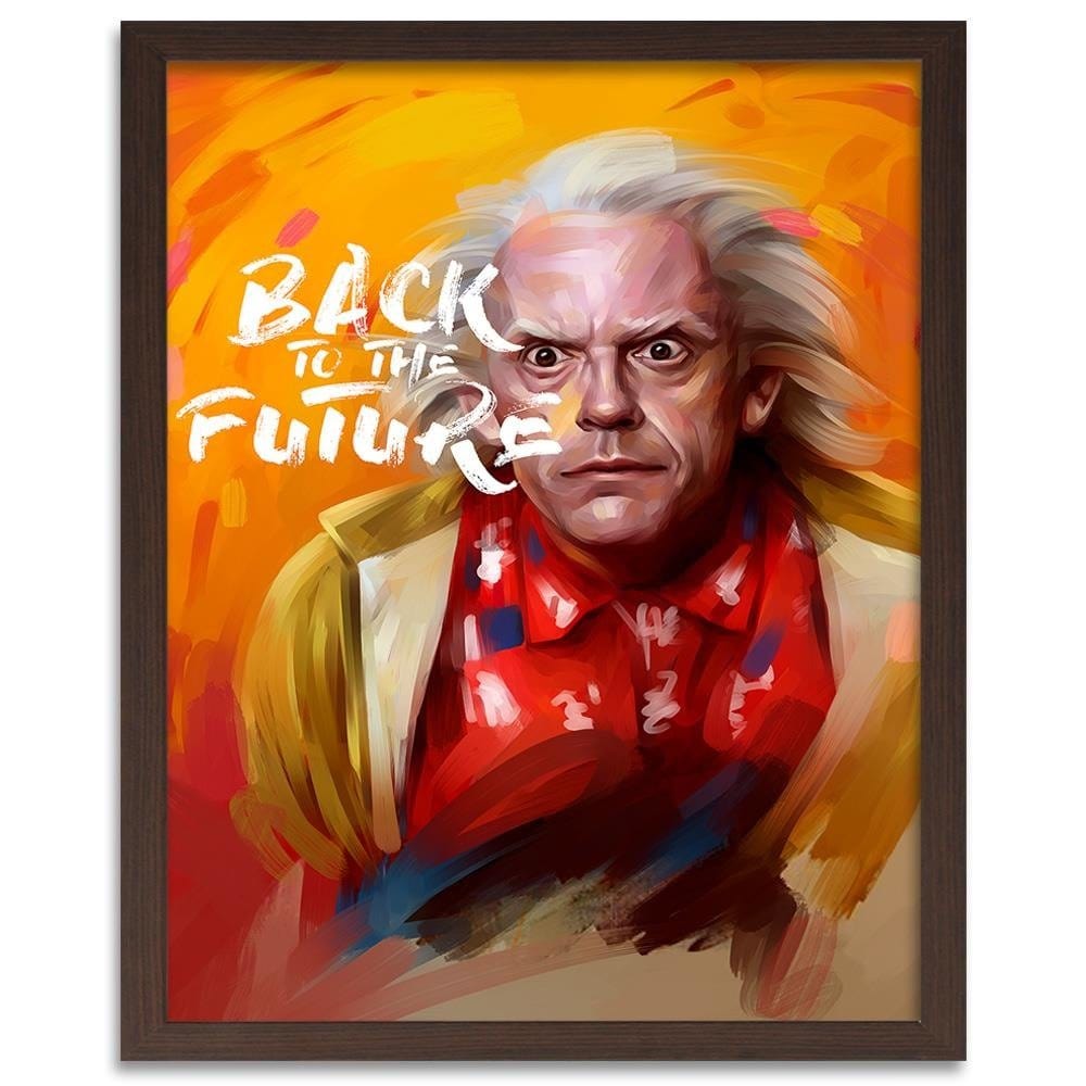 Glezna brūnā rāmī - Back To The Future 1 Home Trends DECO
