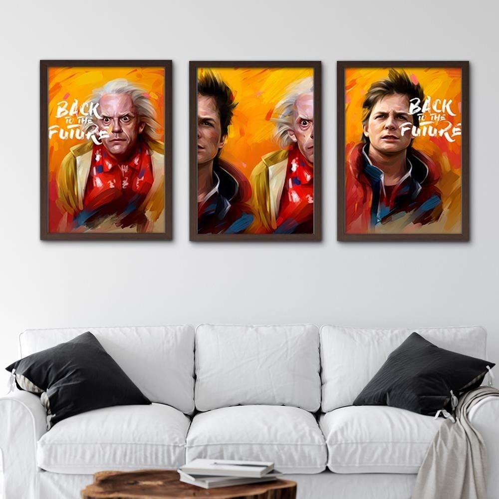 Glezna brūnā rāmī - Back To The Future 1 Home Trends DECO
