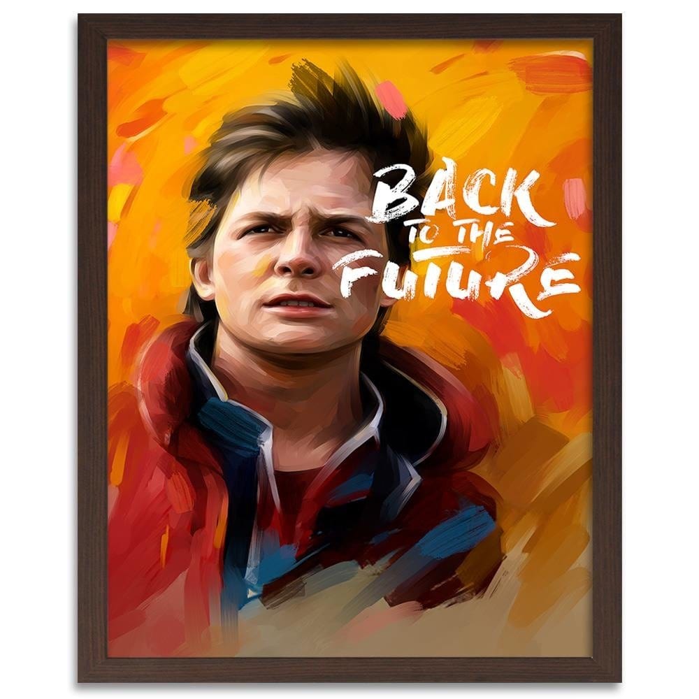 Glezna brūnā rāmī - Back To The Future 2 Home Trends DECO