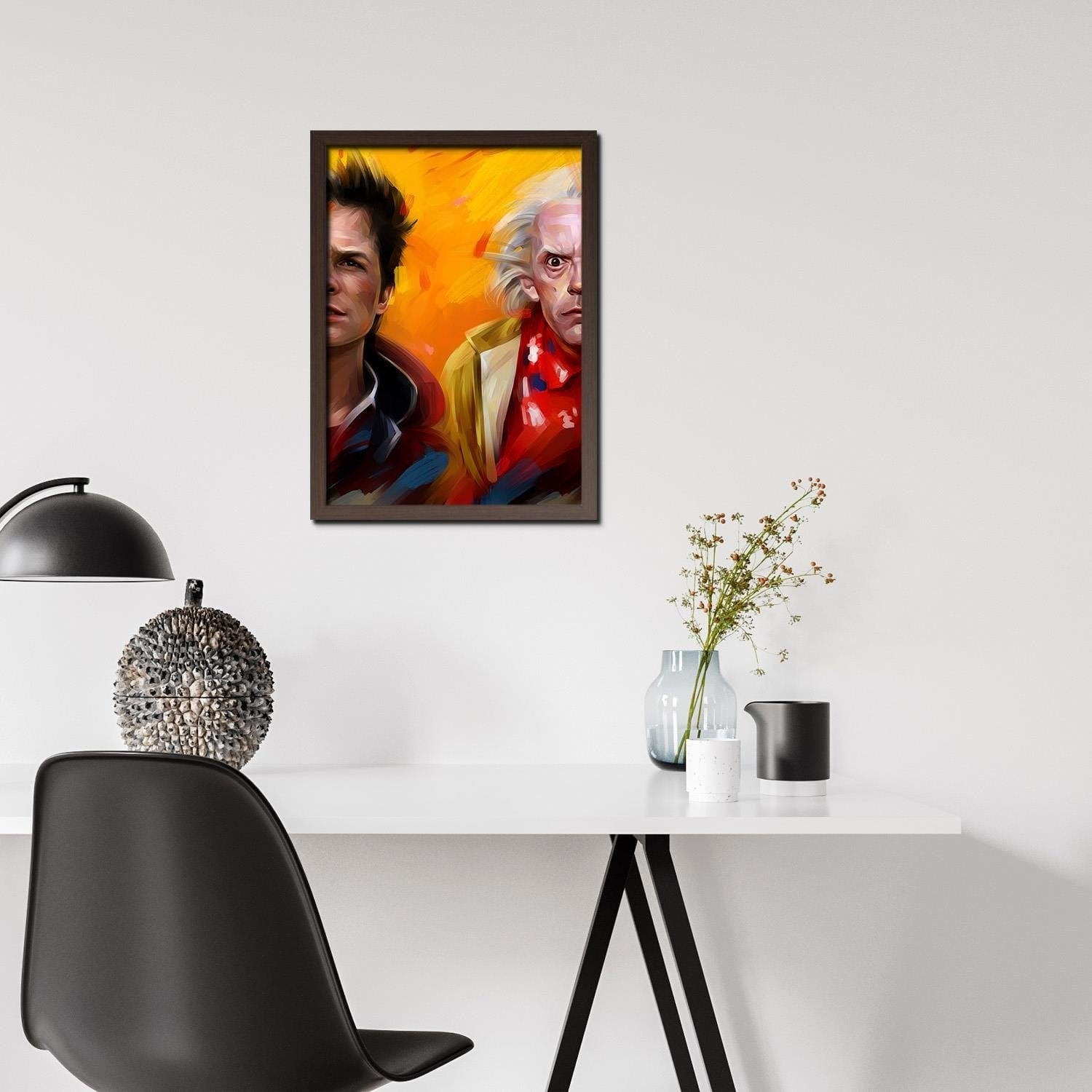 Glezna brūnā rāmī - Back To The Future Home Trends DECO