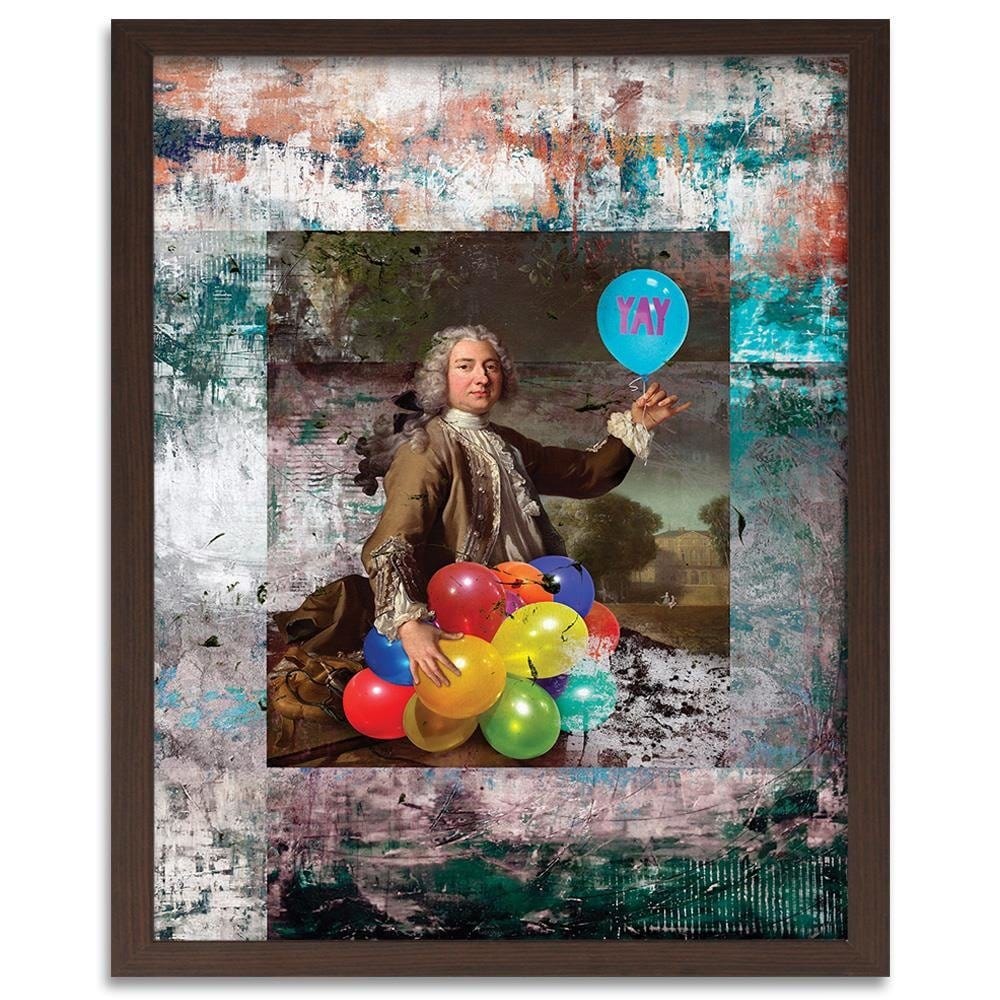 Glezna brūnā rāmī - Baroque Rococo Balloons Home Trends DECO