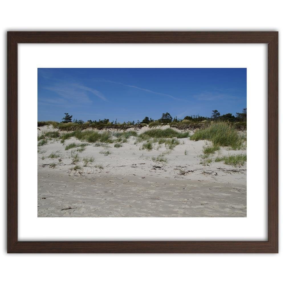 Glezna brūnā rāmī - Beach And Dunes Home Trends DECO