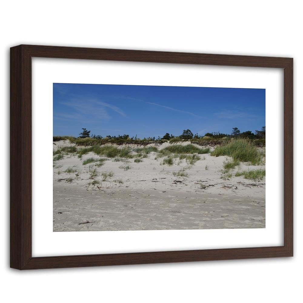 Glezna brūnā rāmī - Beach And Dunes Home Trends DECO