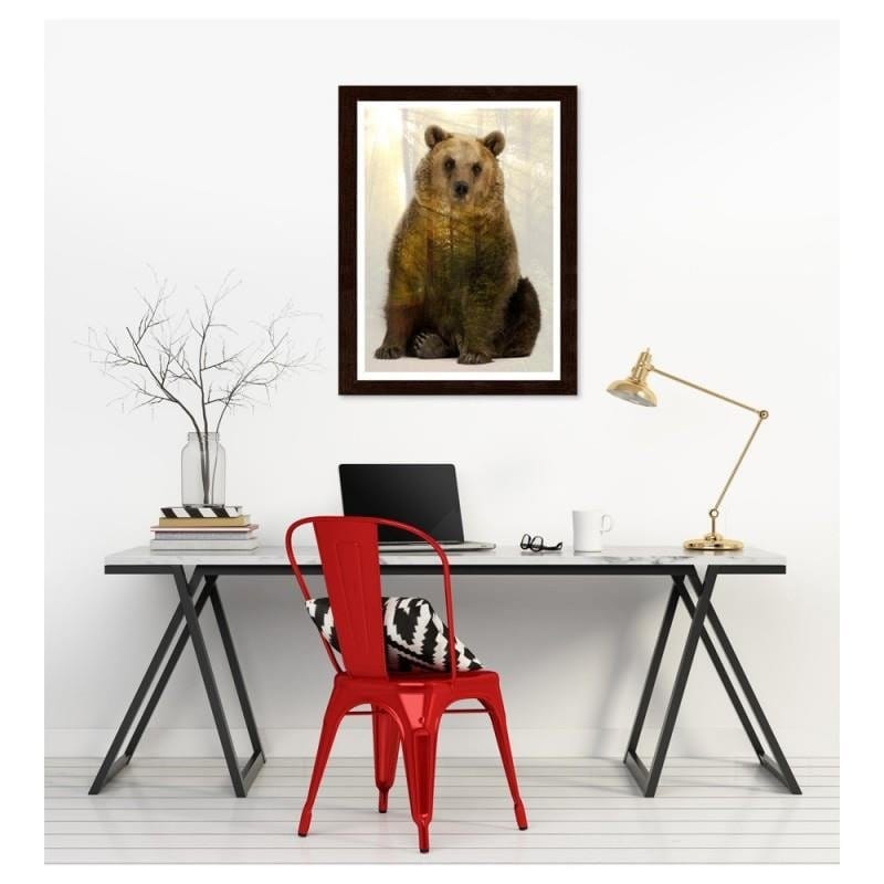 Glezna brūnā rāmī - Bear Home Trends DECO