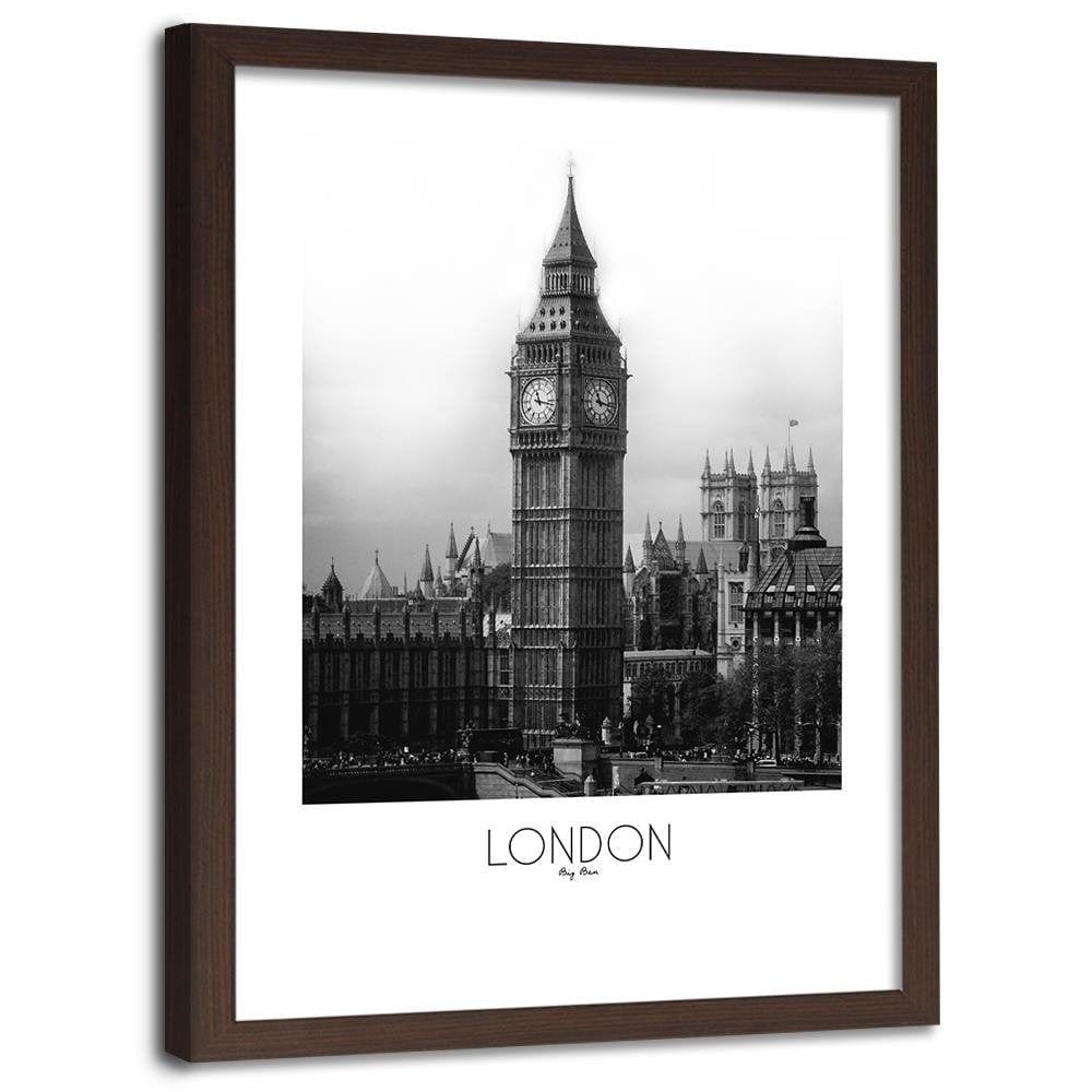 Glezna brūnā rāmī - Big Ben London Home Trends DECO
