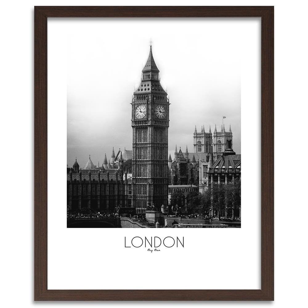 Glezna brūnā rāmī - Big Ben London Home Trends DECO