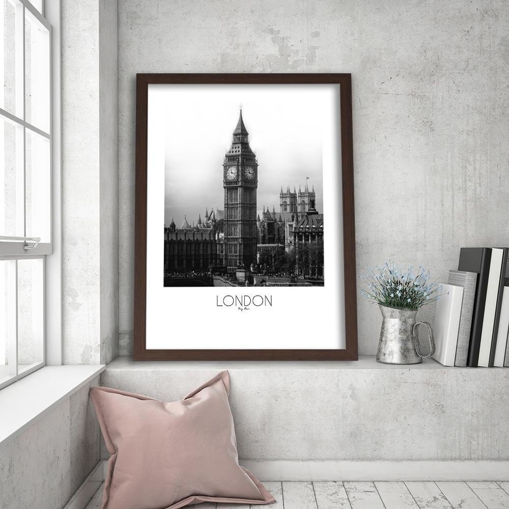 Glezna brūnā rāmī - Big Ben London Home Trends DECO