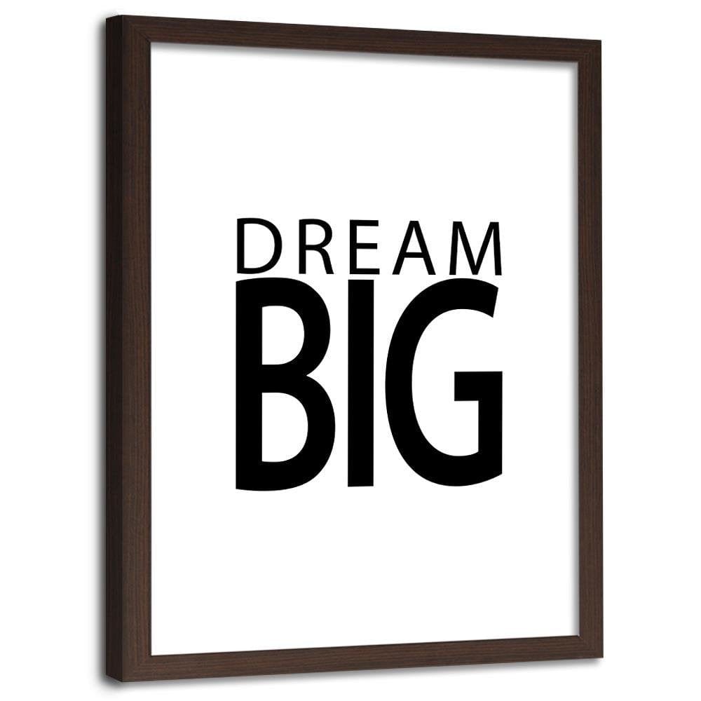 Glezna brūnā rāmī - Big Dreams Home Trends DECO