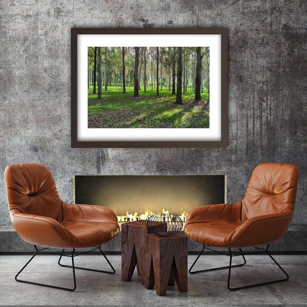 Glezna brūnā rāmī - Birch Park Home Trends DECO