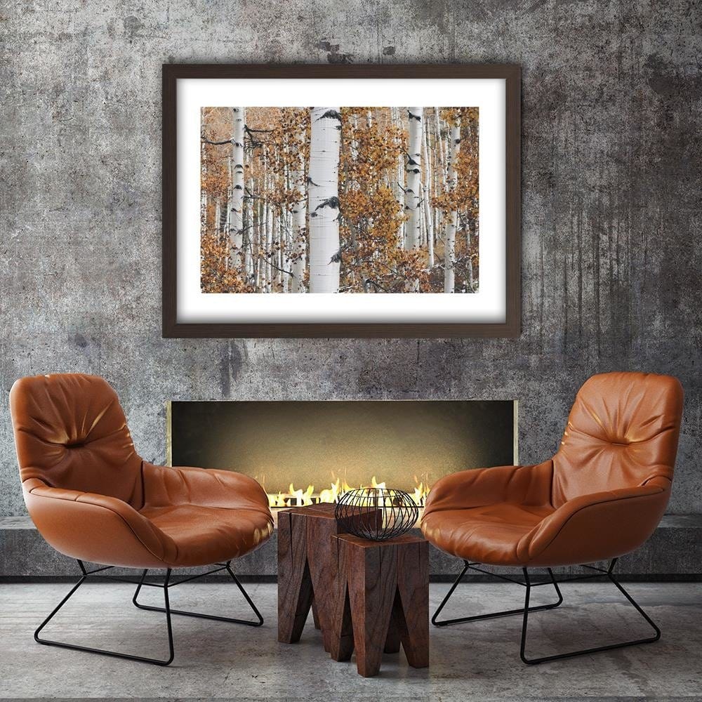 Glezna brūnā rāmī - Birches Home Trends DECO