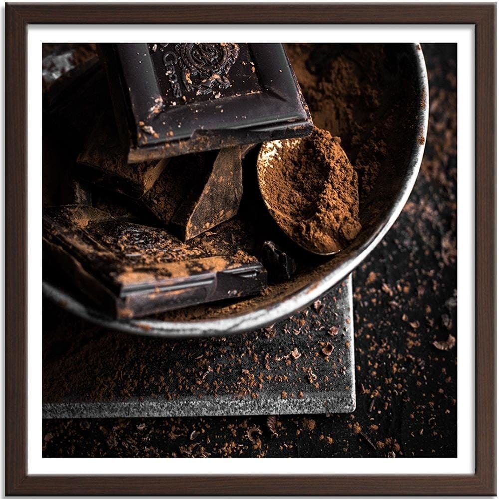 Glezna brūnā rāmī - Bitter Chocolate And Cocoa Home Trends DECO