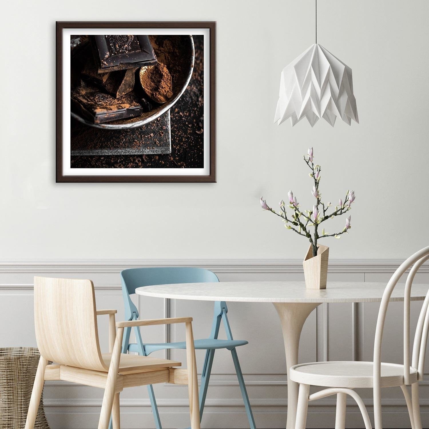 Glezna brūnā rāmī - Bitter Chocolate And Cocoa Home Trends DECO