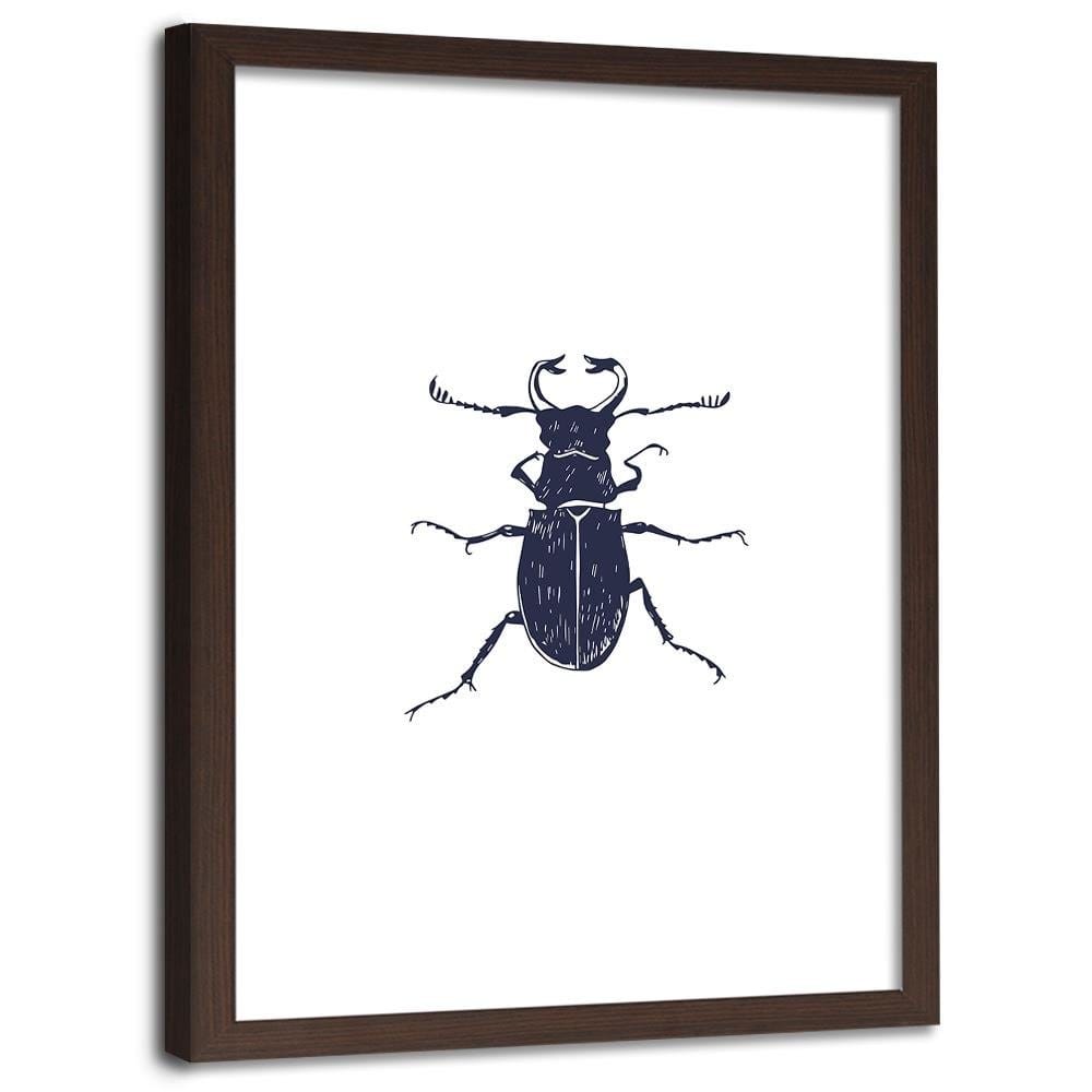 Glezna brūnā rāmī - Black Beetle Home Trends DECO