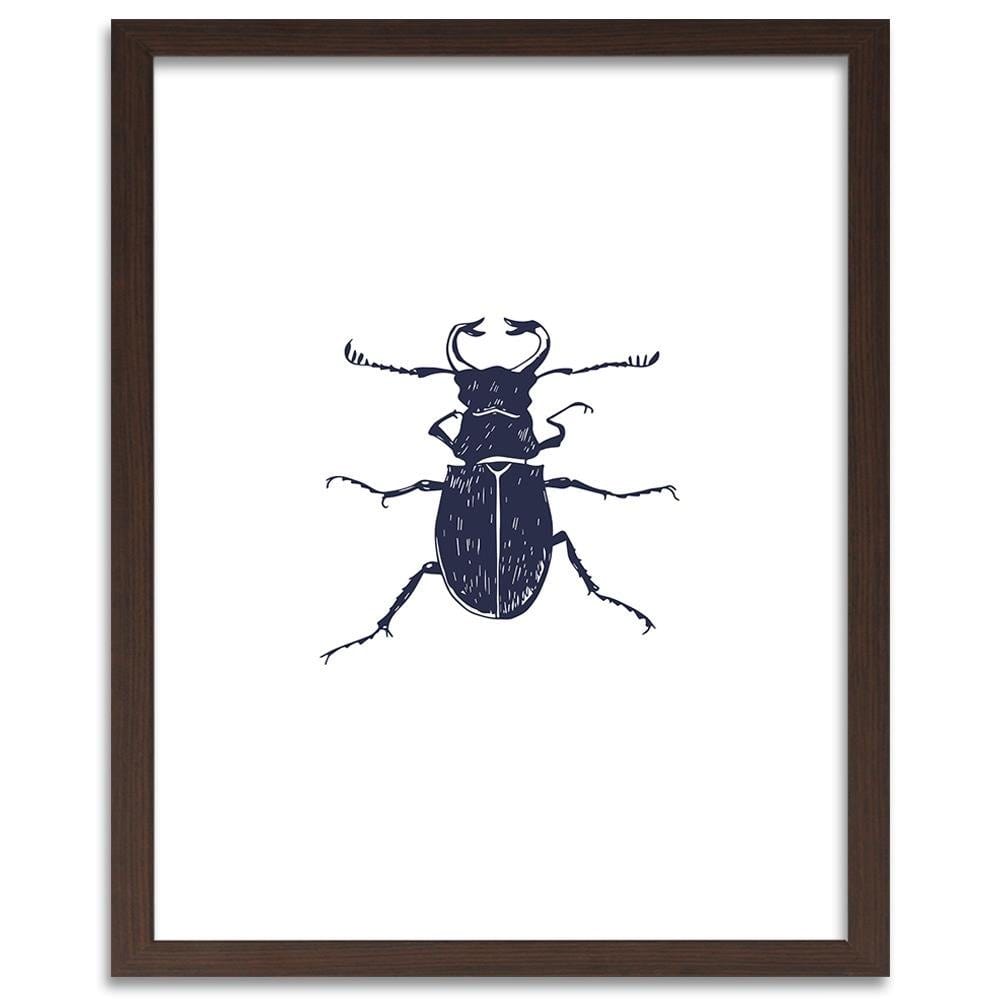Glezna brūnā rāmī - Black Beetle Home Trends DECO