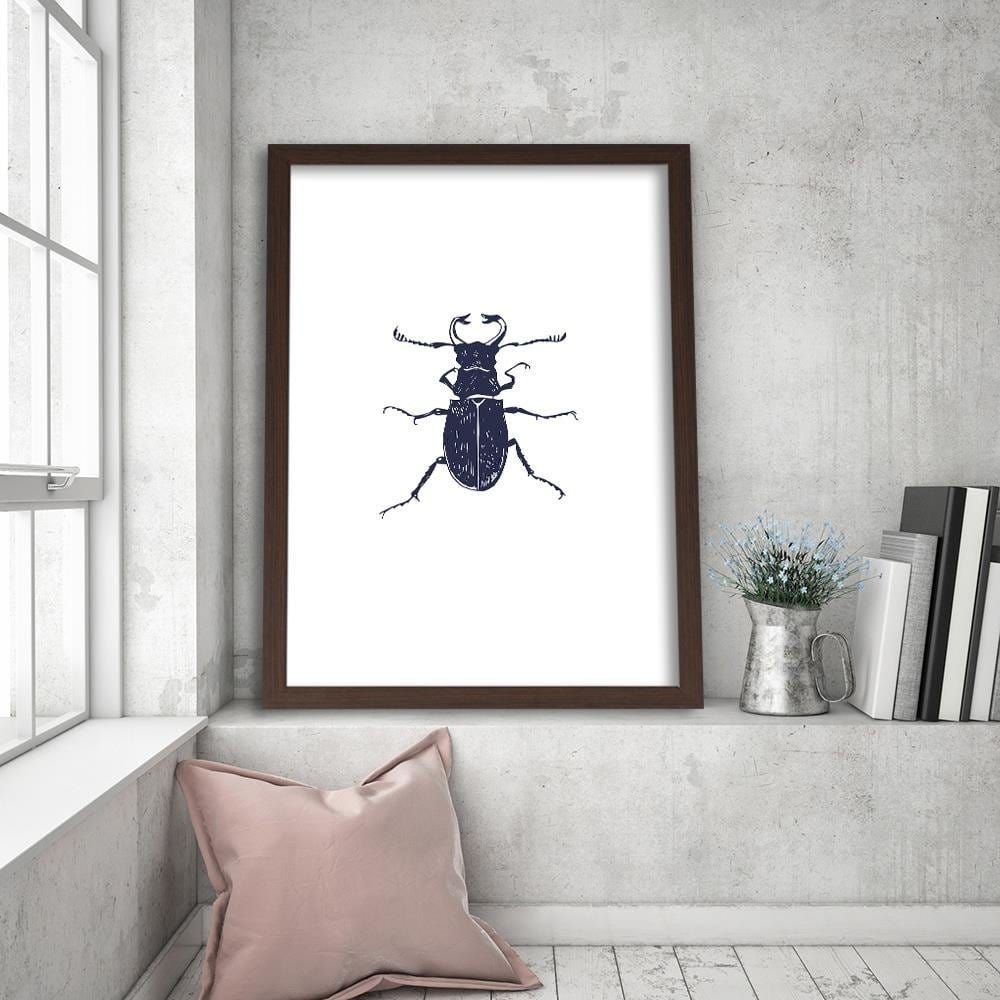Glezna brūnā rāmī - Black Beetle Home Trends DECO