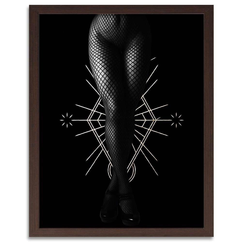Glezna brūnā rāmī - Black Stockings Home Trends DECO