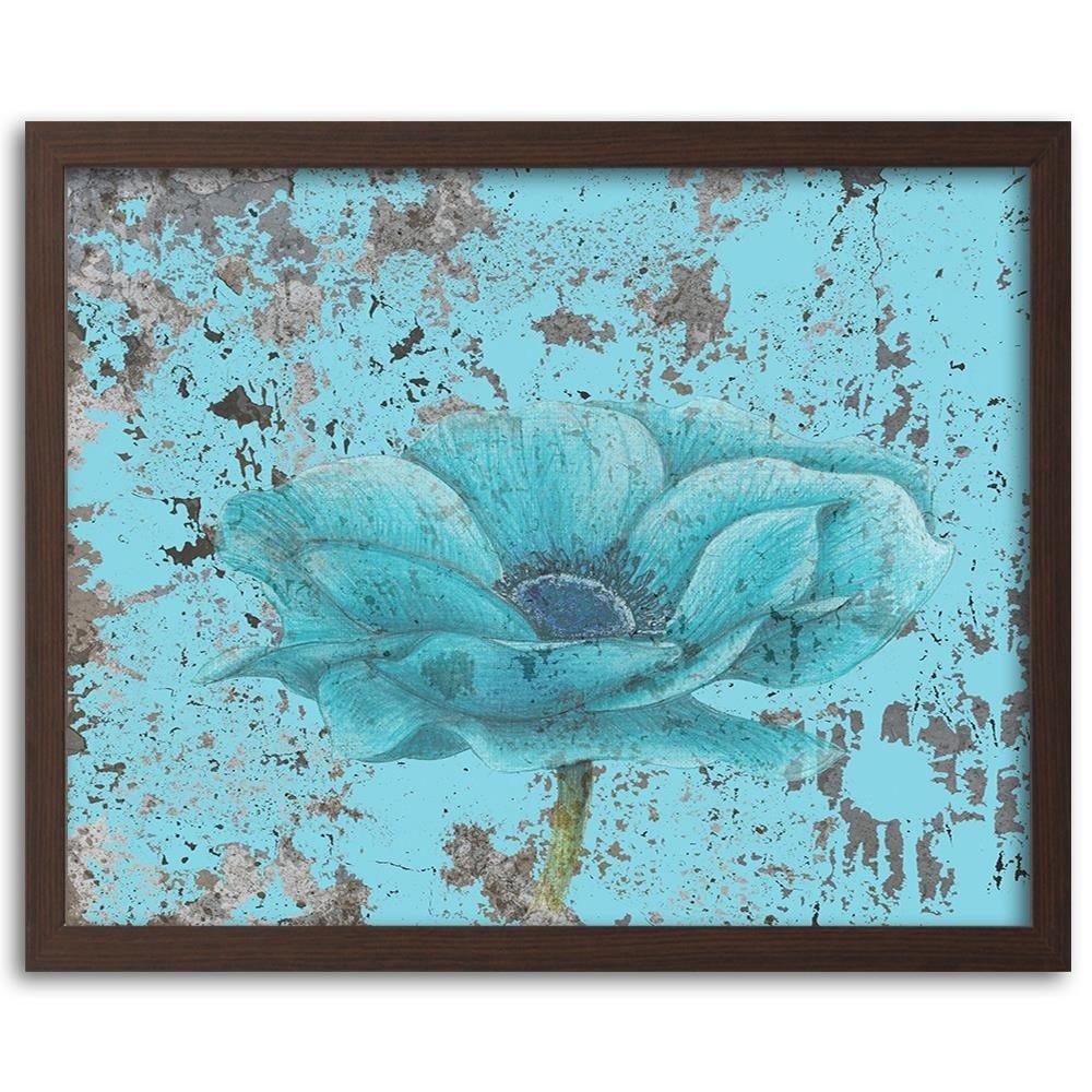 Glezna brūnā rāmī - Blue Orchid Home Trends DECO