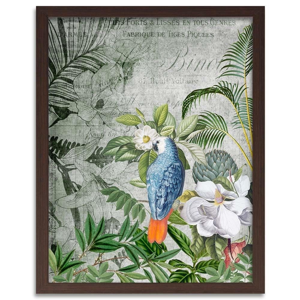 Glezna brūnā rāmī - Blue Parrot Home Trends DECO