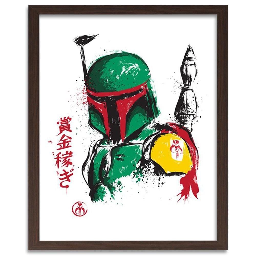 Glezna brūnā rāmī - Bounty Hunter Green Home Trends DECO