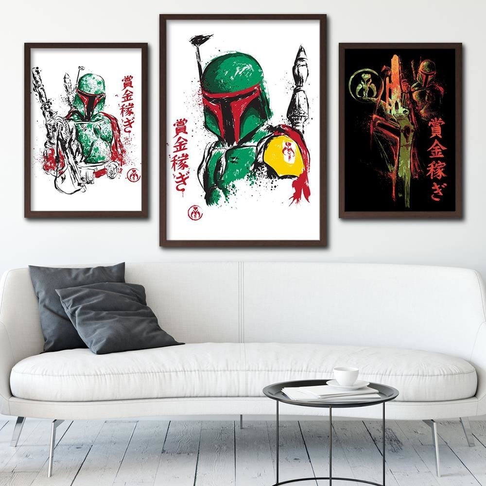 Glezna brūnā rāmī - Bounty Hunter Green Home Trends DECO