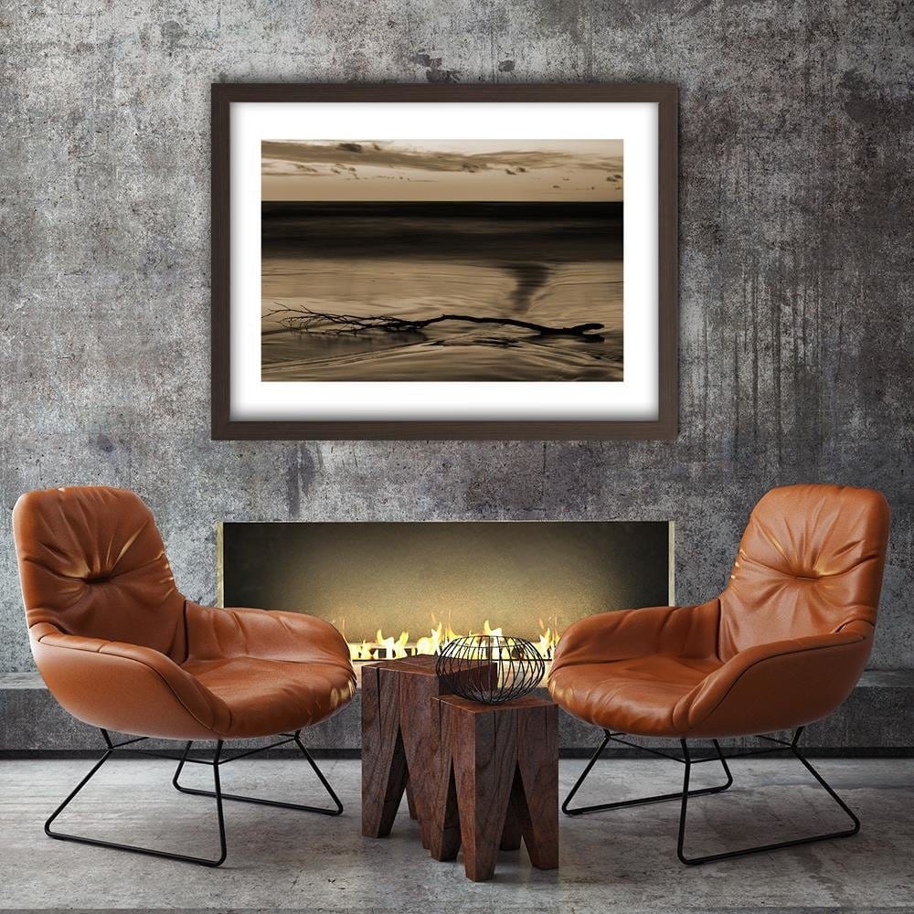 Glezna brūnā rāmī - Branch Water 1 Home Trends DECO