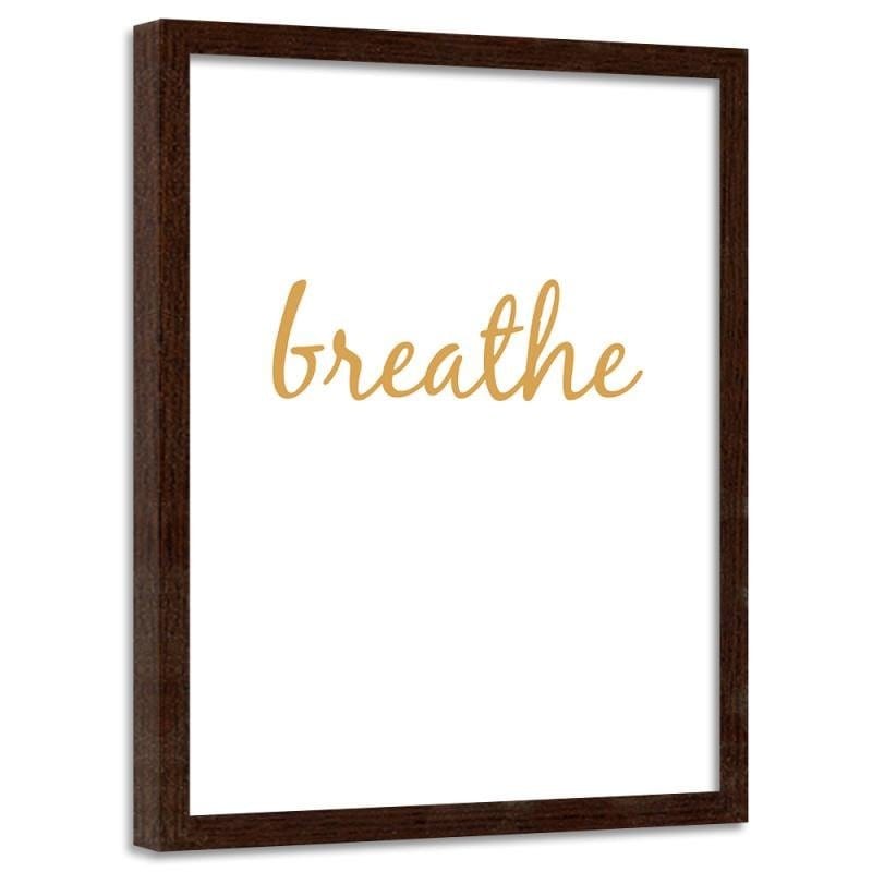 Glezna brūnā rāmī - Breathe 5 Home Trends DECO