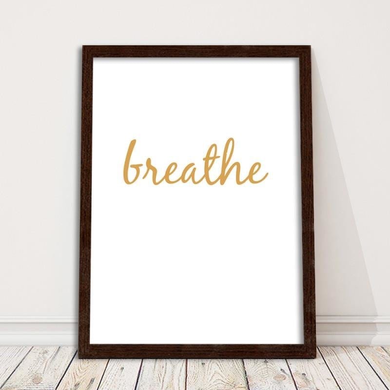 Glezna brūnā rāmī - Breathe 5 Home Trends DECO