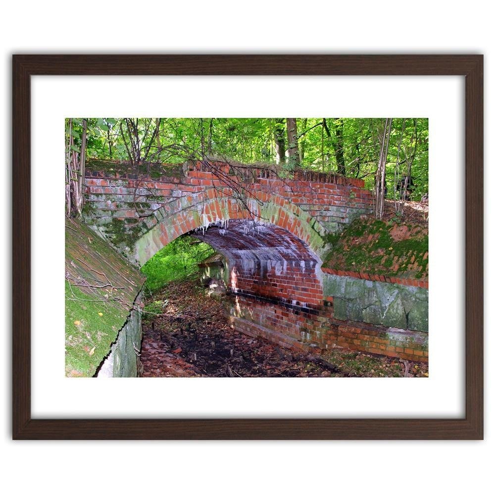 Glezna brūnā rāmī - Brick Bridge Home Trends DECO