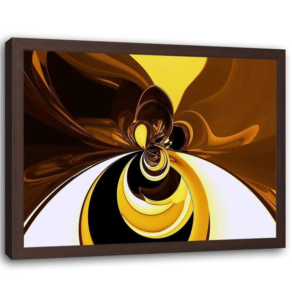 Glezna brūnā rāmī - Brown Abstraction Home Trends DECO