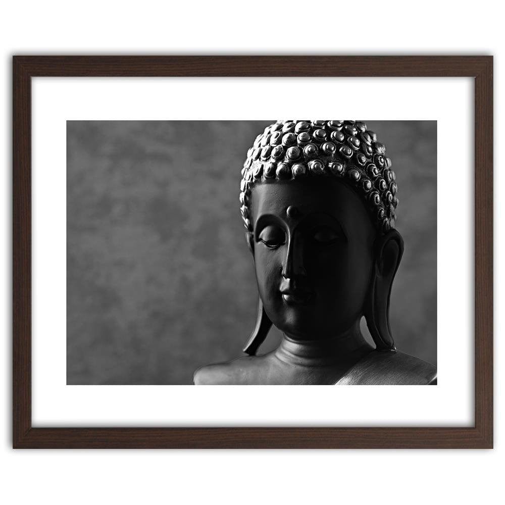 Glezna brūnā rāmī - Buddha Figure Home Trends DECO