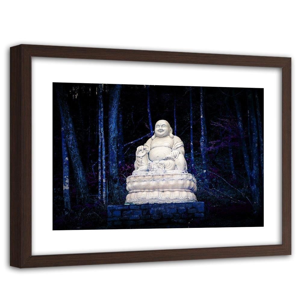Glezna brūnā rāmī - Buddha In The Forest Home Trends DECO