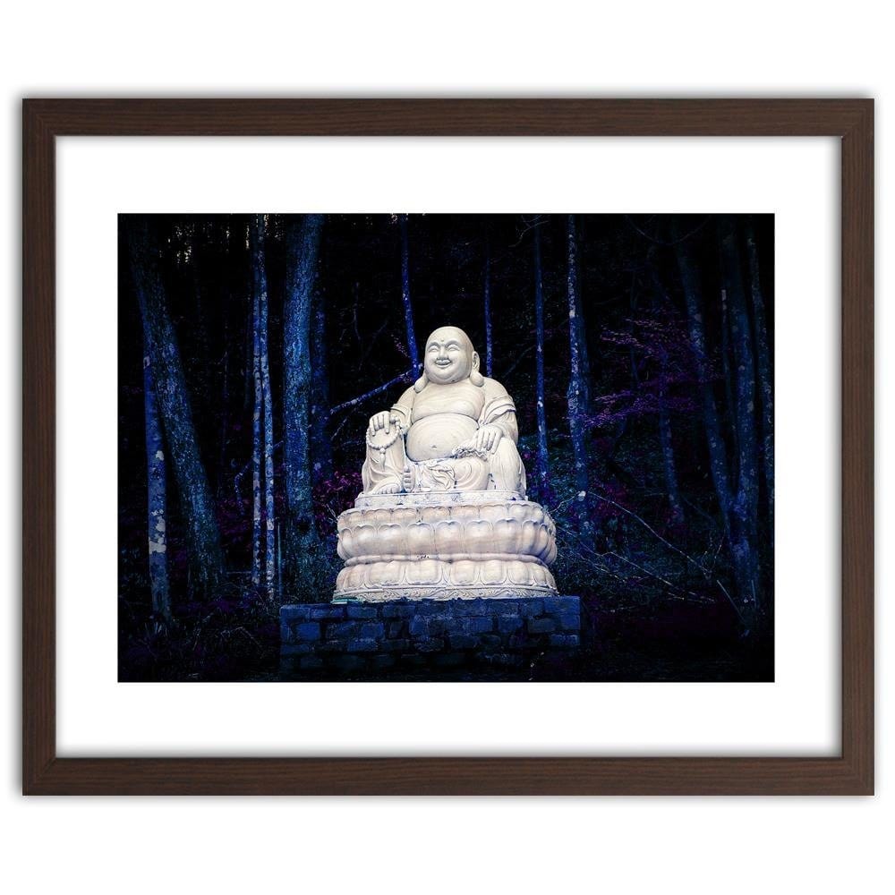 Glezna brūnā rāmī - Buddha In The Forest Home Trends DECO