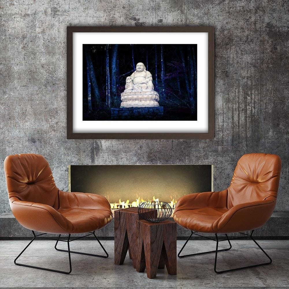Glezna brūnā rāmī - Buddha In The Forest Home Trends DECO