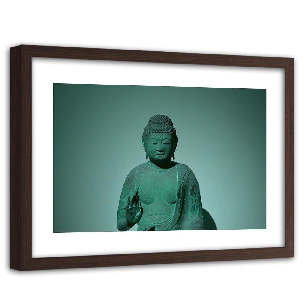Glezna brūnā rāmī - Buddha In The Shade Home Trends DECO