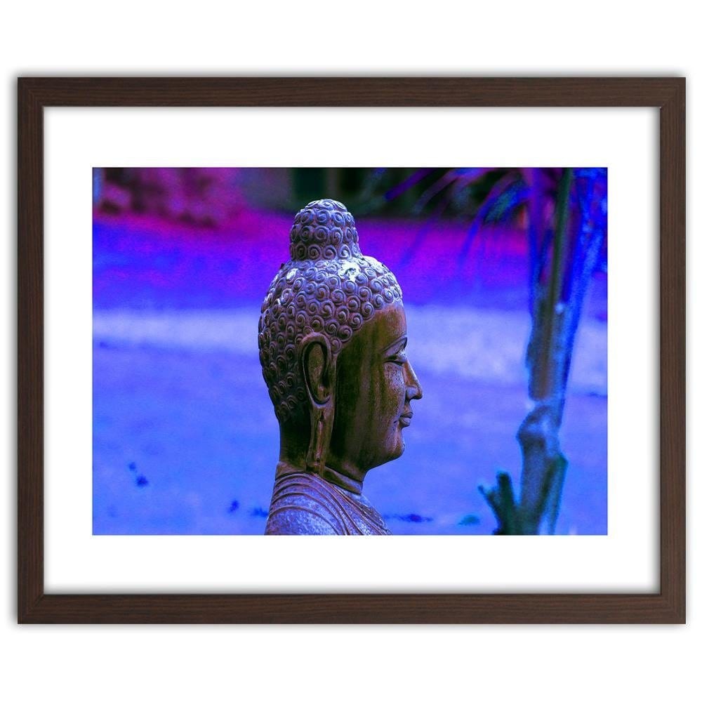 Glezna brūnā rāmī - Buddha Profile Home Trends DECO