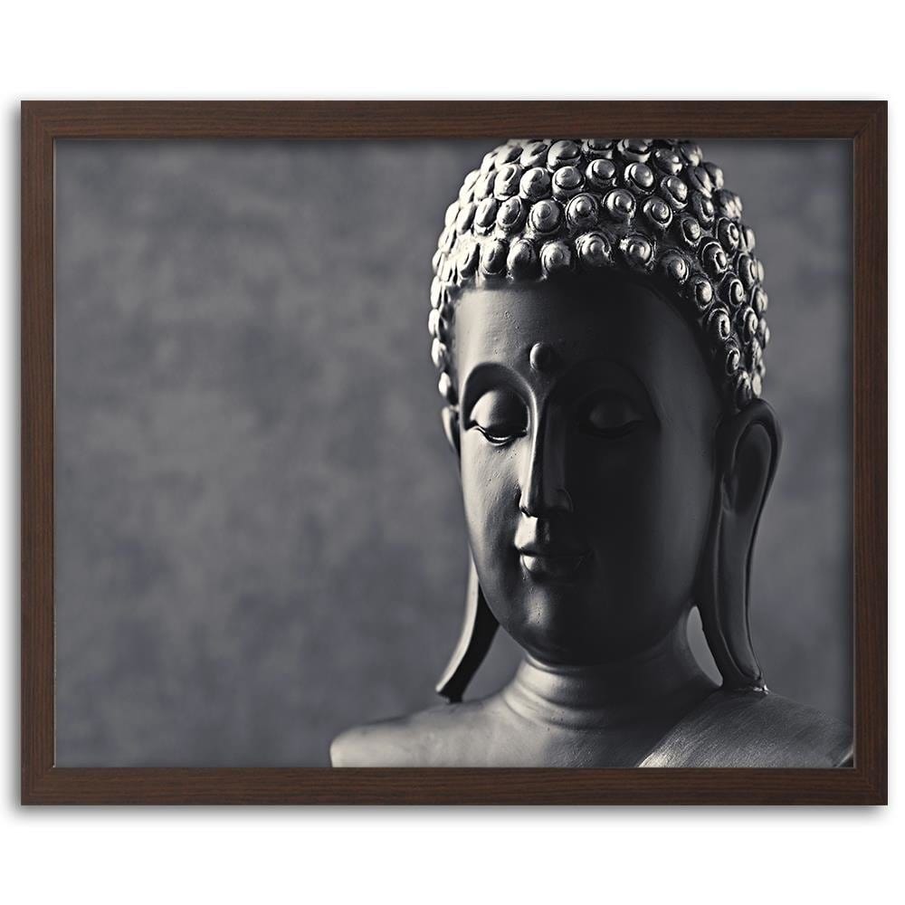 Glezna brūnā rāmī - Buddha Statue Home Trends DECO