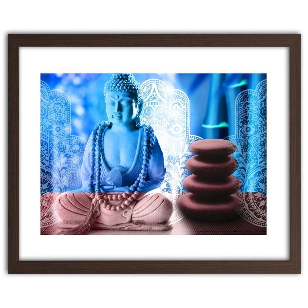 Glezna brūnā rāmī - Buddha Zen Spa Home Trends DECO