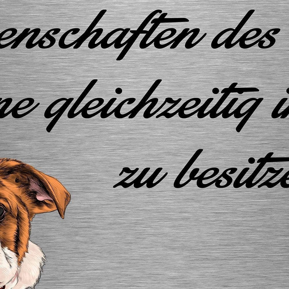 Glezna brūnā rāmī - Bulldog With A Red Shawl Home Trends DECO