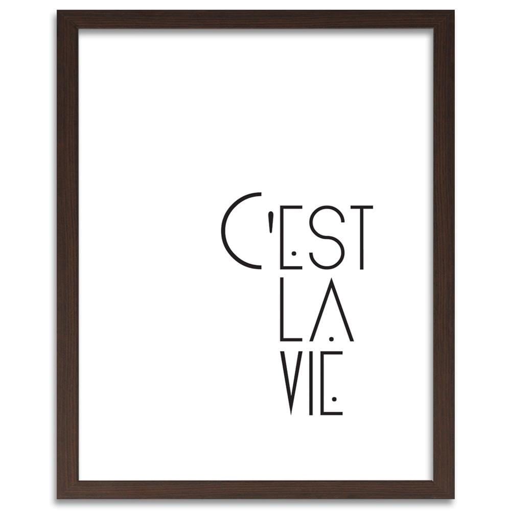 Glezna brūnā rāmī - C'est La Vie Home Trends DECO