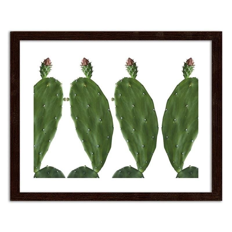 Glezna brūnā rāmī - Cactus 2 Home Trends DECO