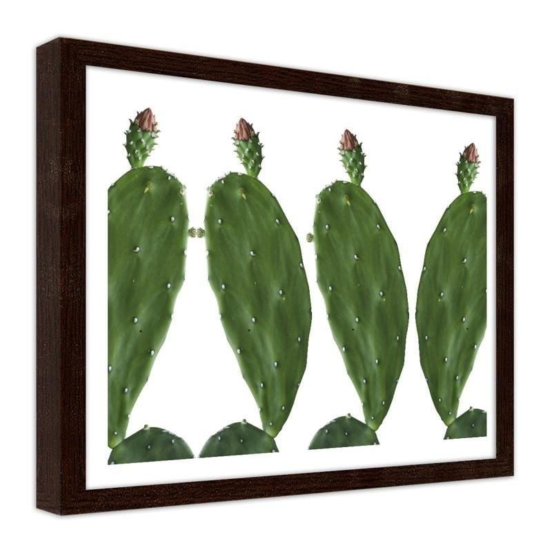 Glezna brūnā rāmī - Cactus 2 Home Trends DECO