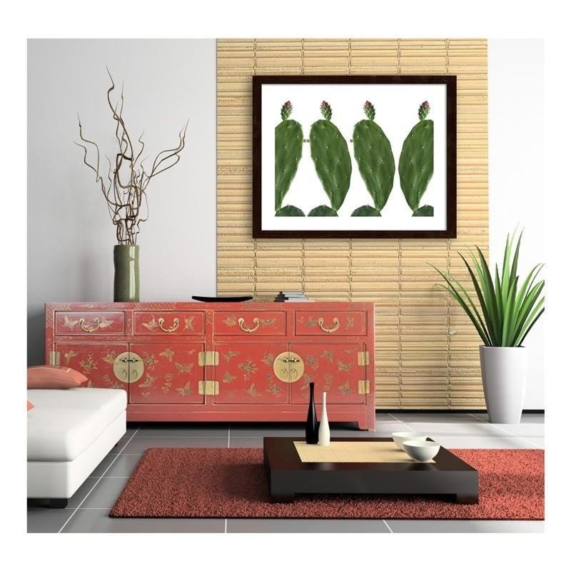 Glezna brūnā rāmī - Cactus 2 Home Trends DECO