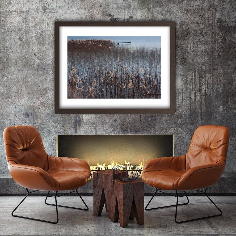 Glezna brūnā rāmī - Cane Sea Home Trends DECO